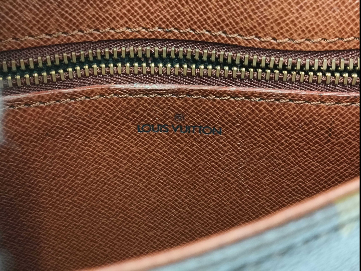 LOUIS VUITTON LP1900 Monogram Shoulder Bag, Monogram Saint-Cloud MM M51243, Made in 1990, with a torn strap.