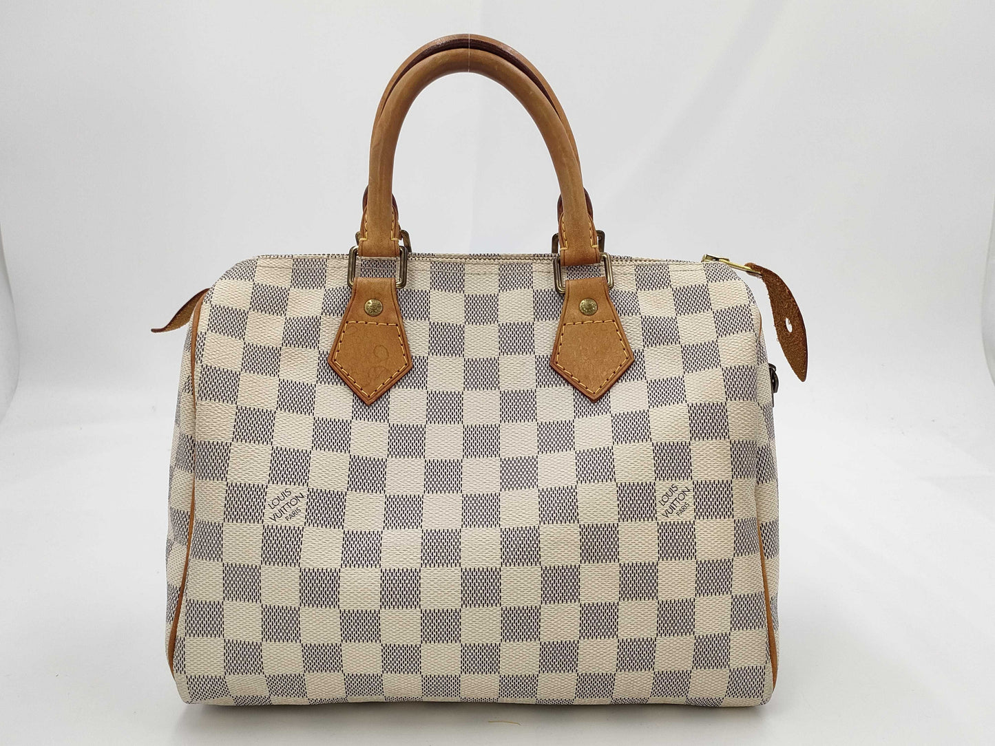 LOUIS VUITTON MB4048 Damier Azur Speedy 25 Boston Bag