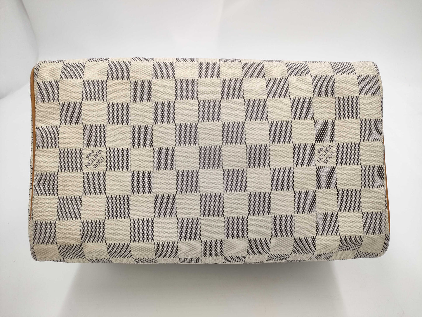 LOUIS VUITTON MB4048 Damier Azur Speedy 25 Boston Bag