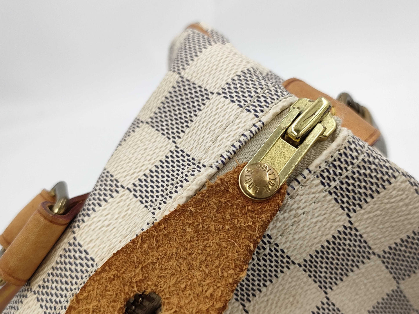 LOUIS VUITTON MB4048 Damier Azur Speedy 25 Boston Bag