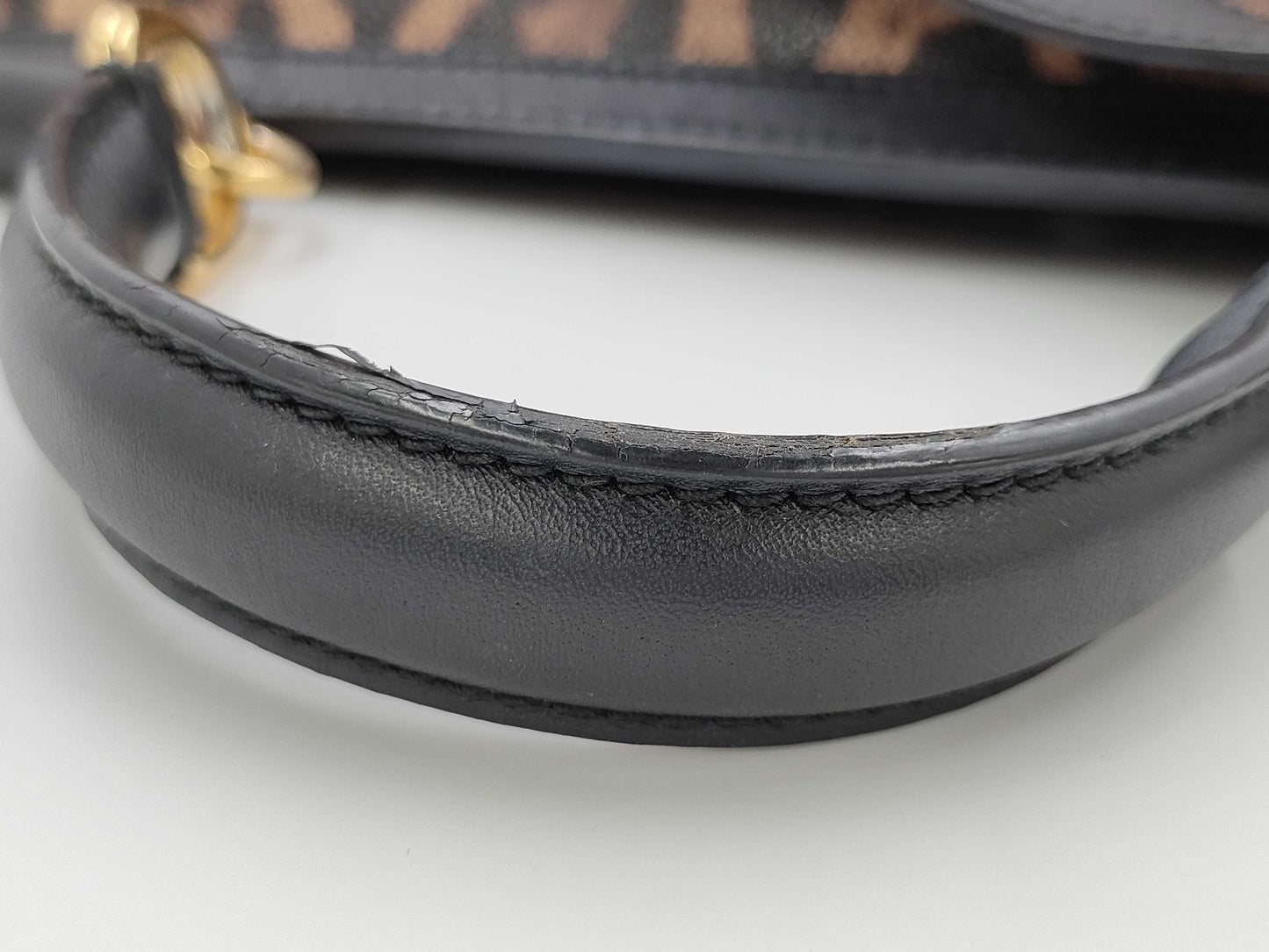 DOLCE & GABBANA Sicily Leopard Print 2-Way Handbag