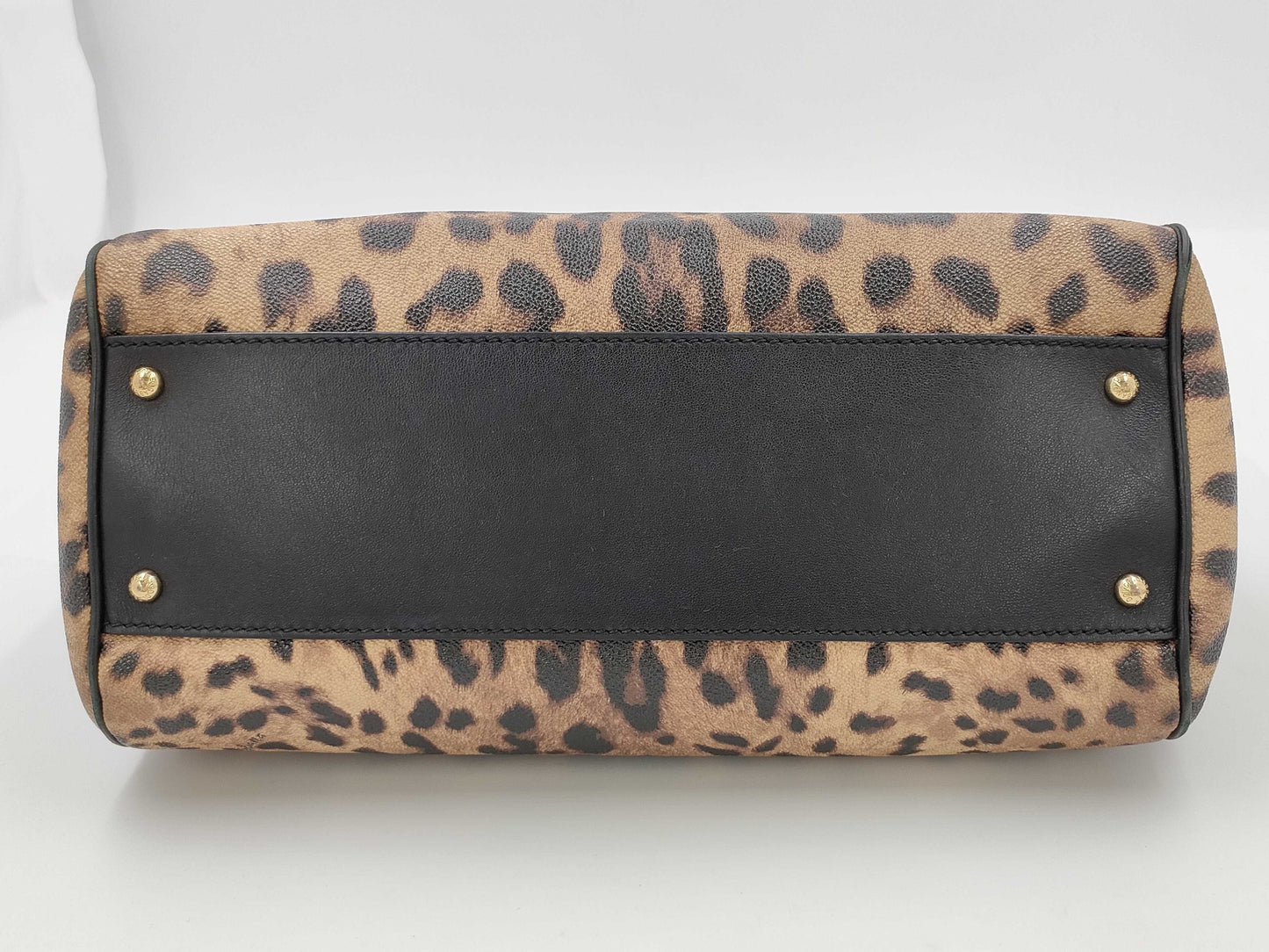 DOLCE & GABBANA Sicily Leopard Print 2-Way Handbag