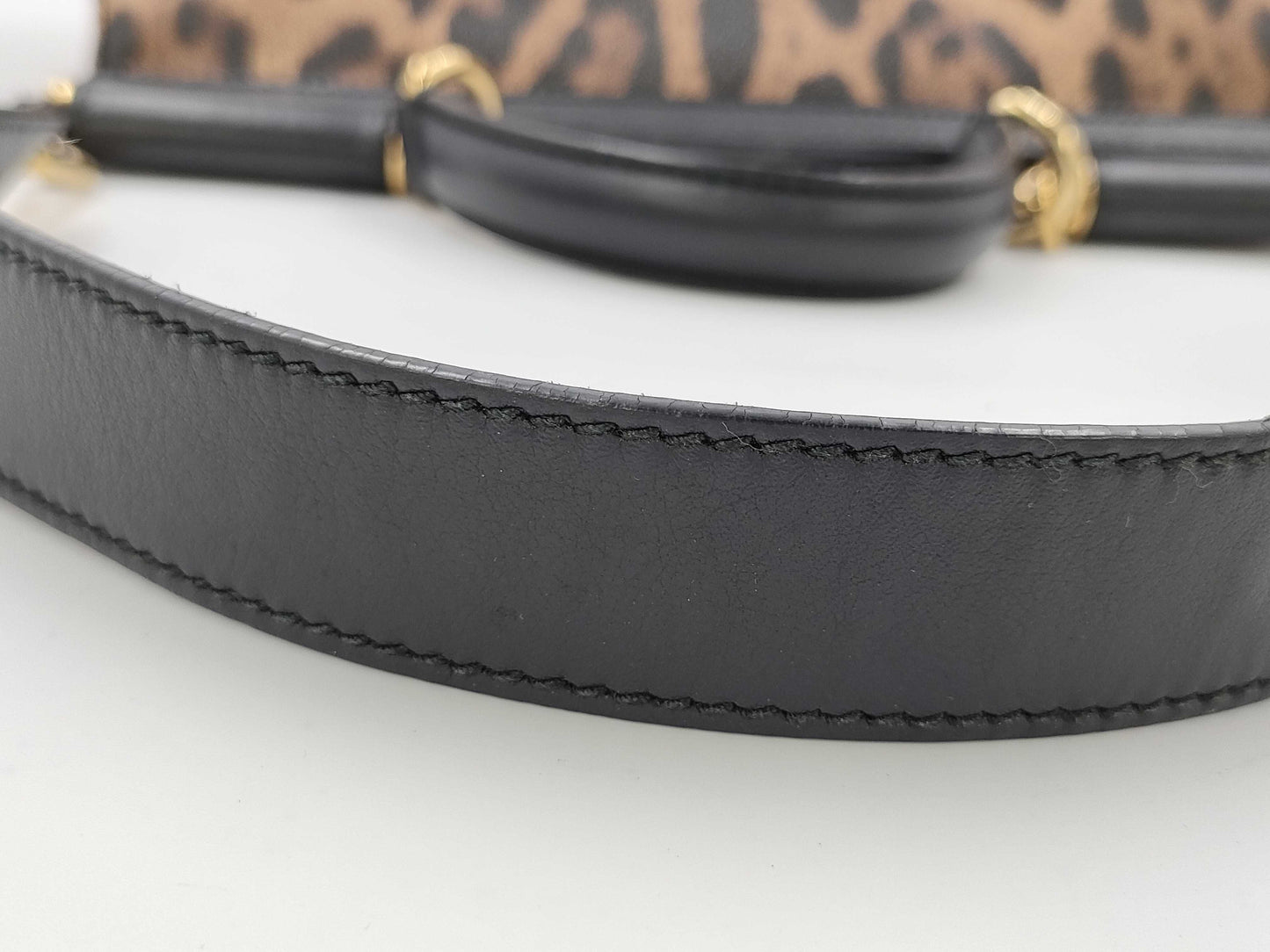 DOLCE & GABBANA Sicily Leopard Print 2-Way Handbag