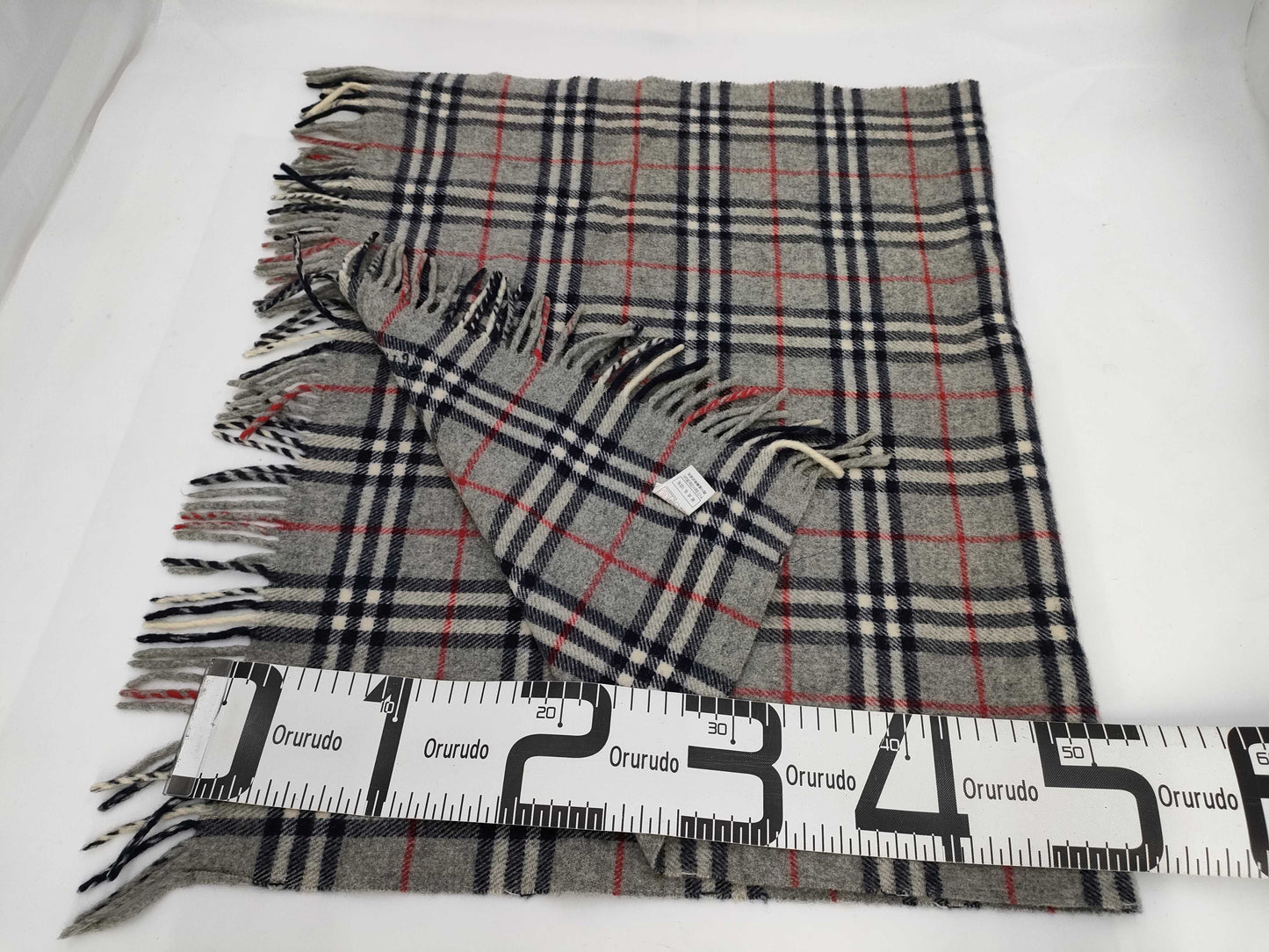 BURBERRY Nova Check Gray Scarf