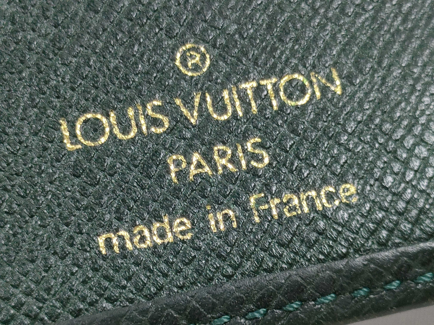 LOUIS VUITTON Taiga Bifold Wallet Brown/Green 2-Piece Billfold