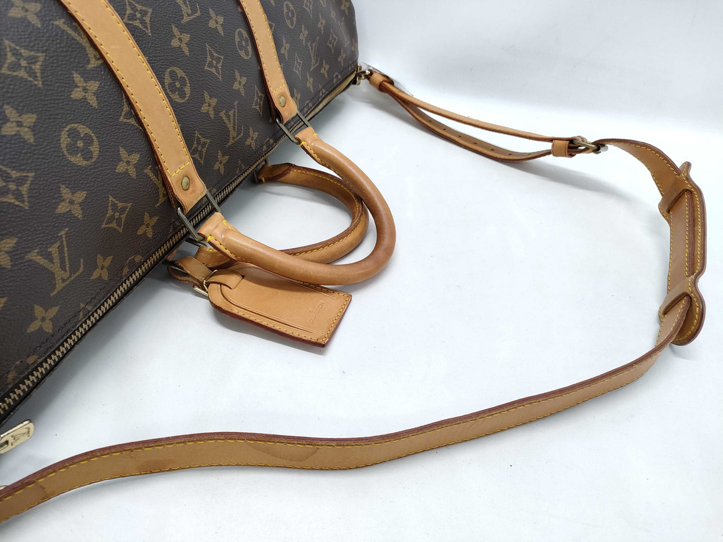 LOUIS VUITTON Monogram M41414 Keepall Bandouliere 55 Boston Bag