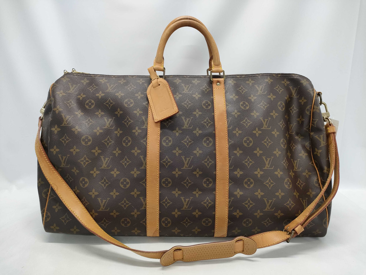 LOUIS VUITTON Monogram M41414 Keepall Bandouliere 55 Boston Bag