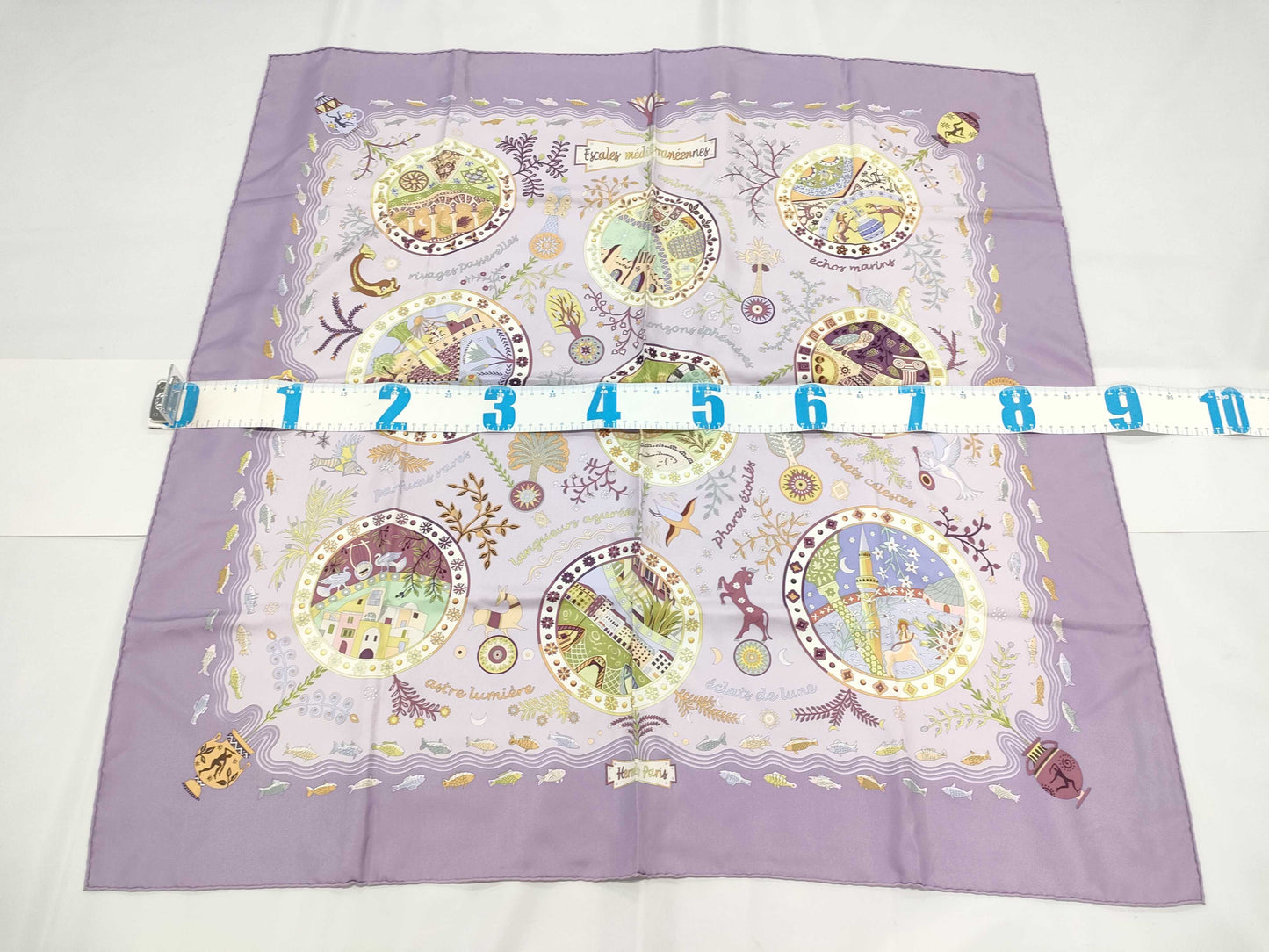 HERMES Carré Mediterranean Port Town Scarf