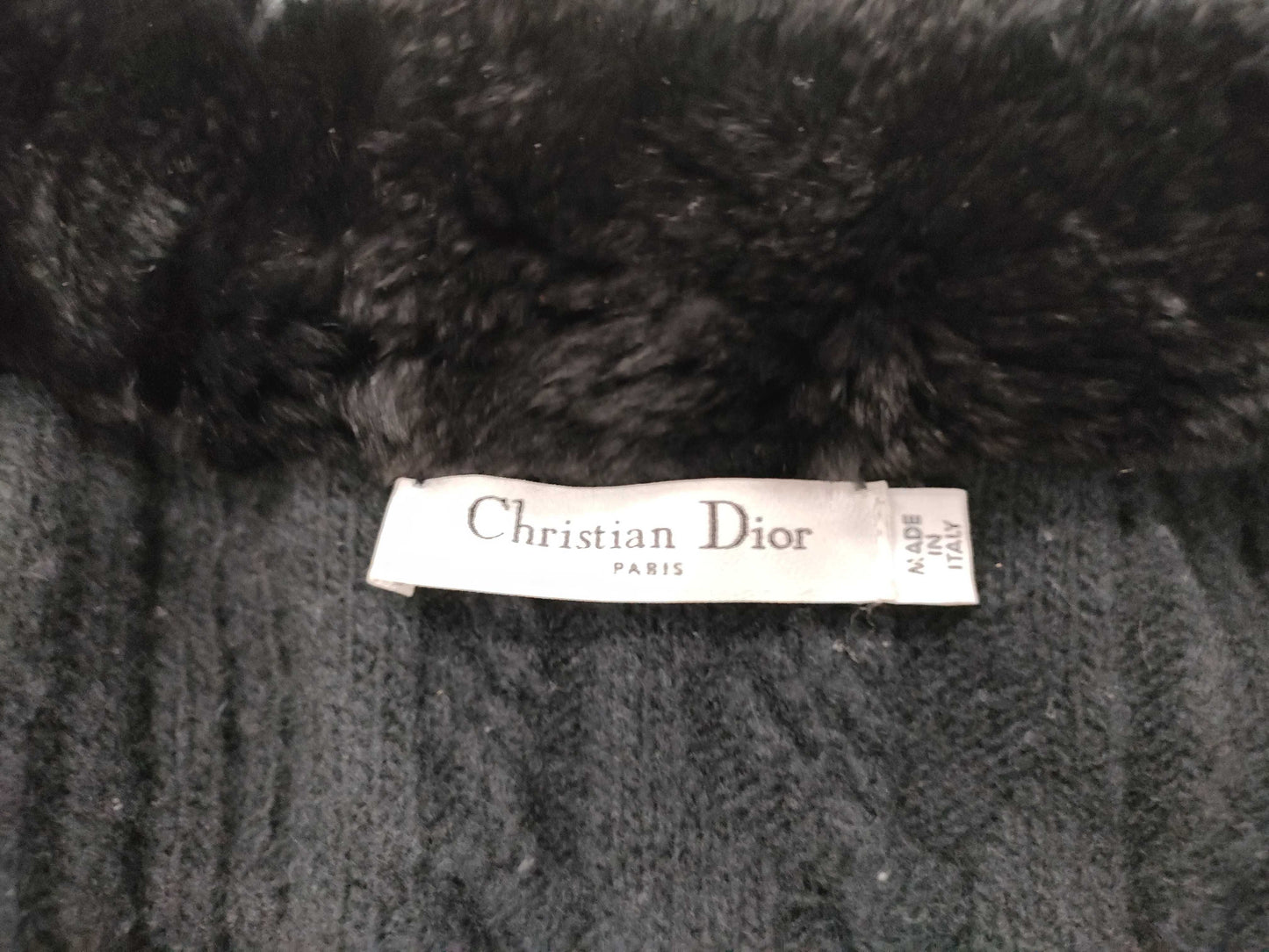 Dior rabbit fur jacket jacket