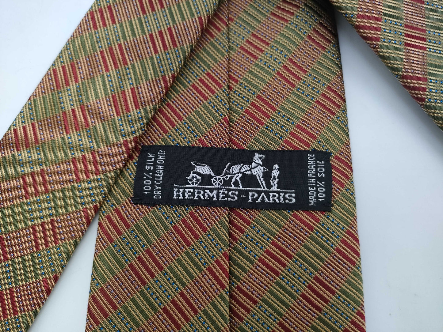 HERMES Tie with Box / 100% Silk Tie