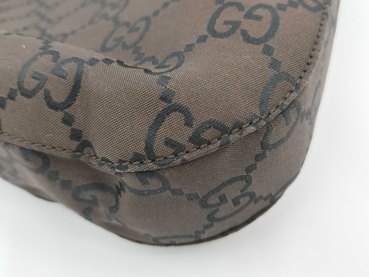 GUCCI 001 3166 GG Canvas Shoulder Bag 001 3166 Handbag