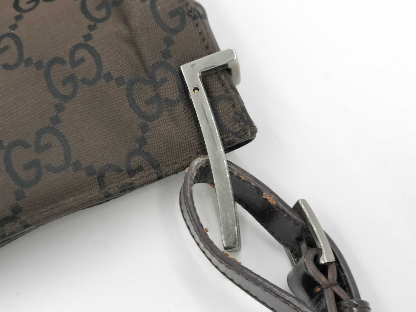 GUCCI 001 3166 GG Canvas Shoulder Bag 001 3166 Handbag