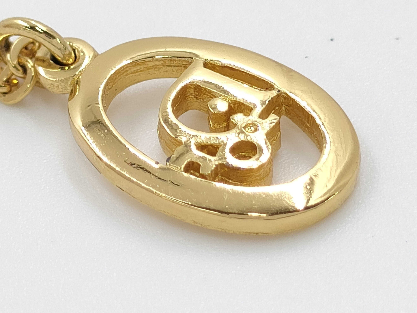 Dior logo necklace necklace