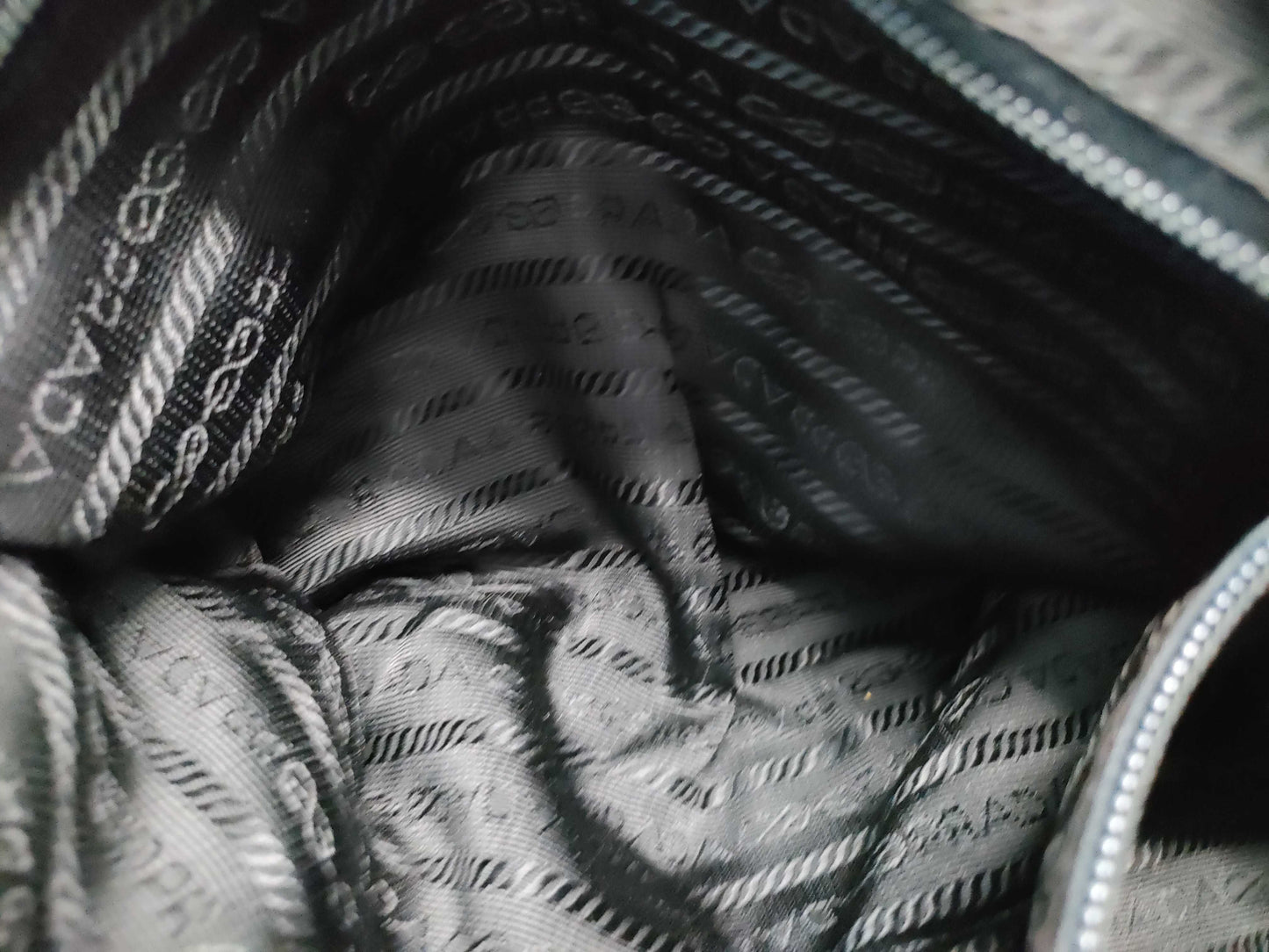 PRADA nylon messenger shoulder bag