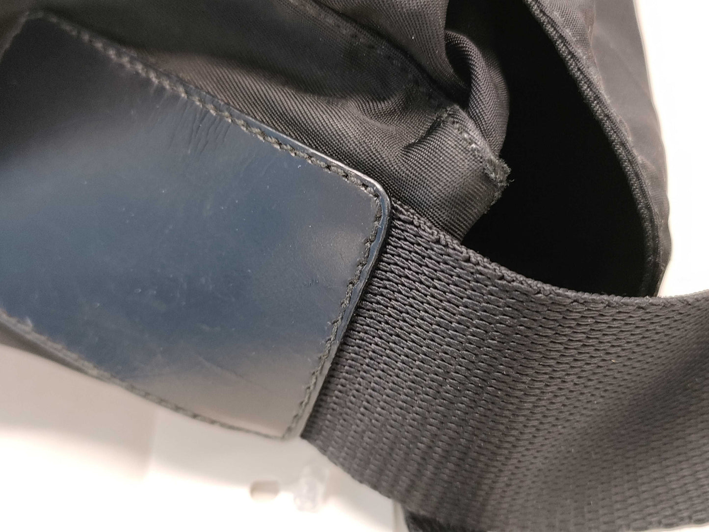 PRADA nylon messenger shoulder bag