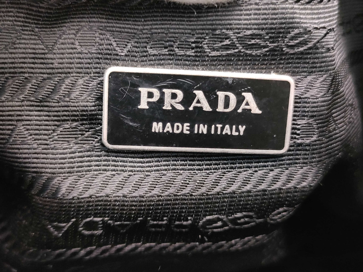 PRADA nylon messenger shoulder bag