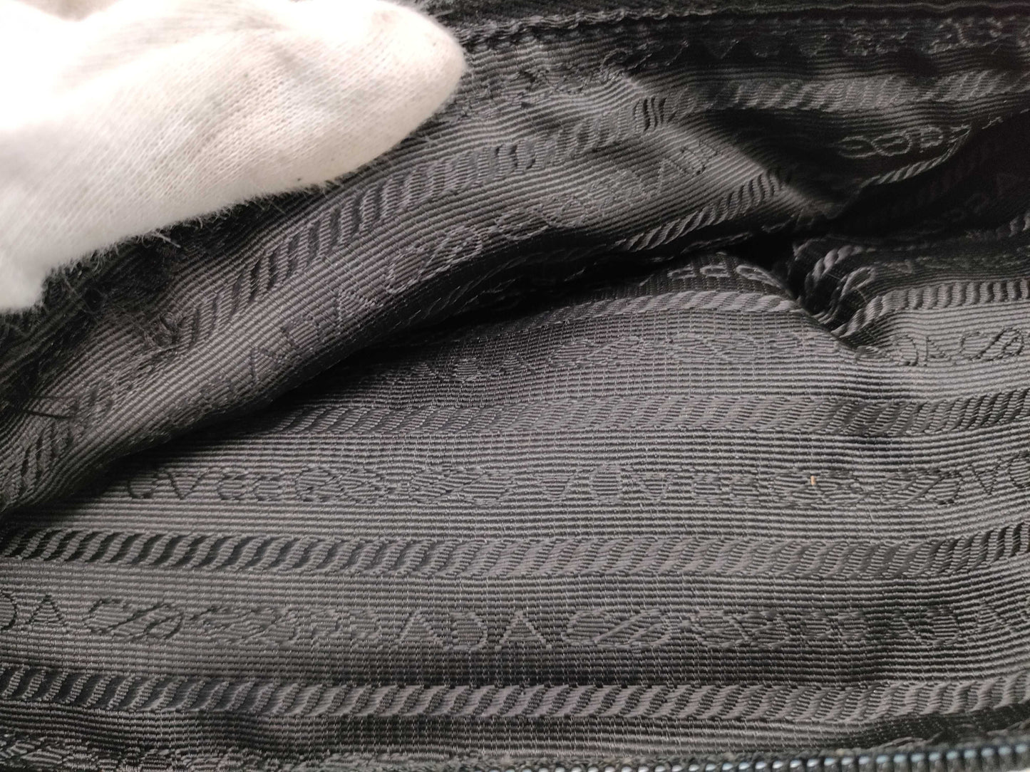 PRADA nylon messenger shoulder bag