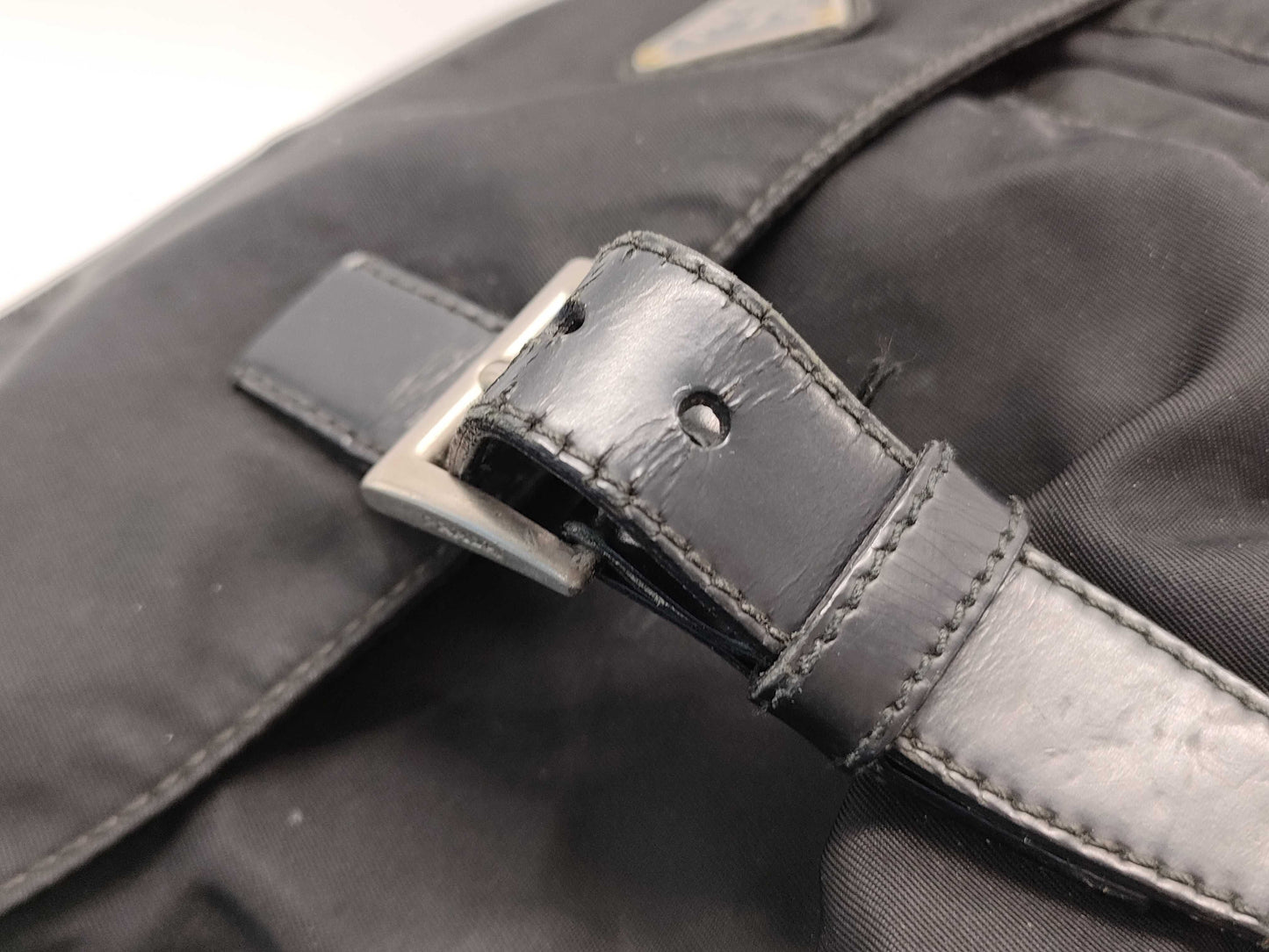PRADA nylon messenger shoulder bag
