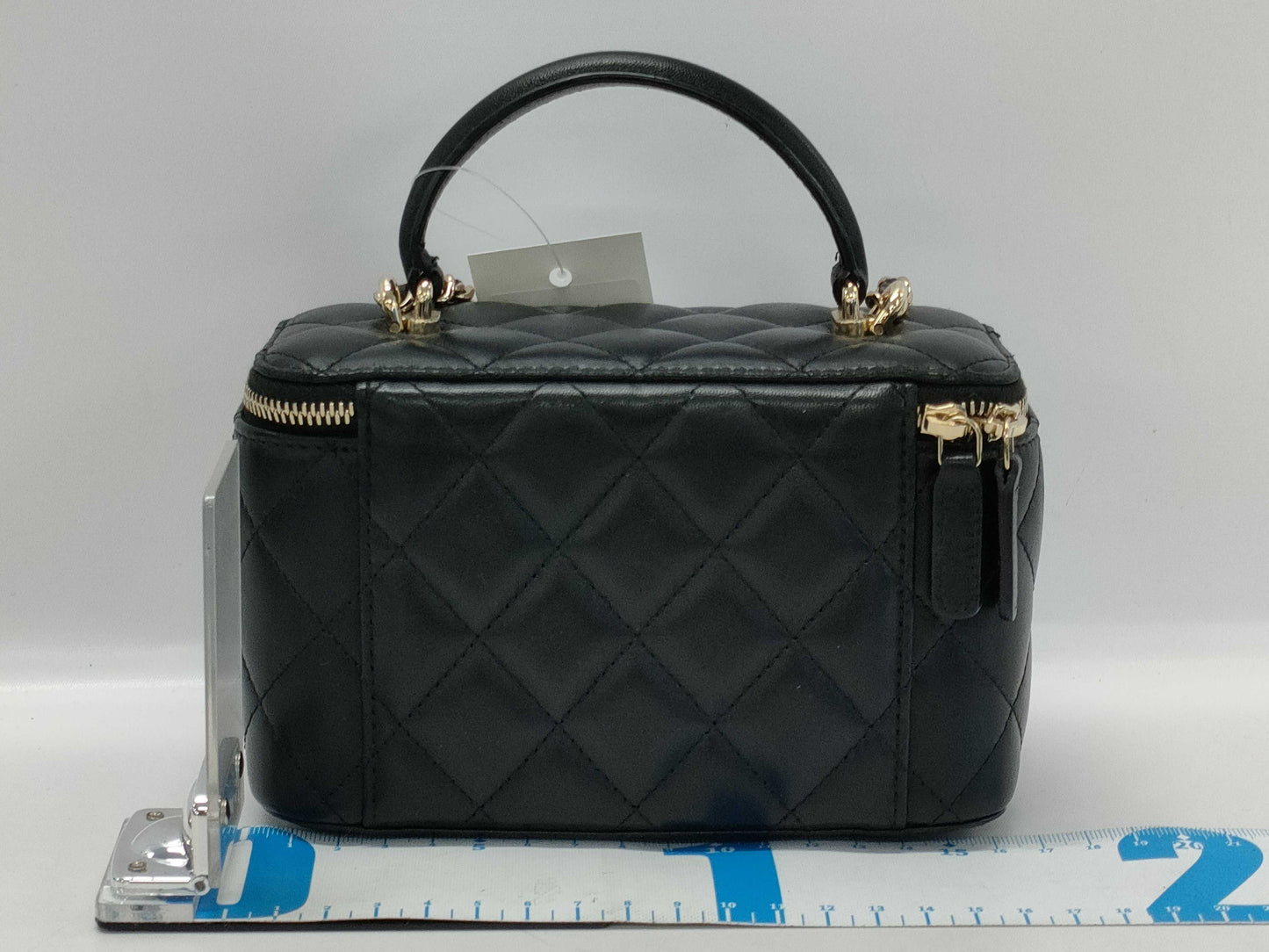 CHANEL Lambskin Vanity Mini Top Handle 2-Way Shoulder Bag