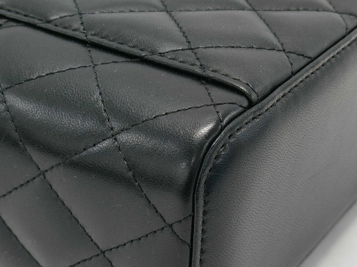 CHANEL Lambskin Vanity Mini Top Handle 2-Way Shoulder Bag