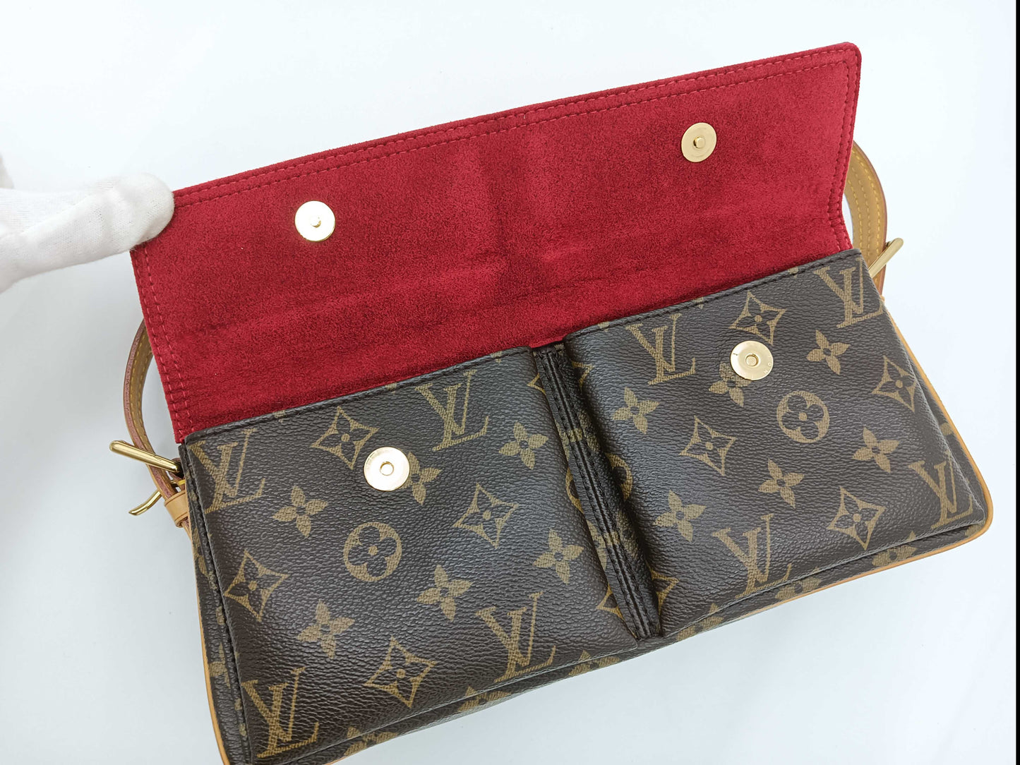 LOUIS VUITTON DU0064 Monogram Viva Cite MM Handbag