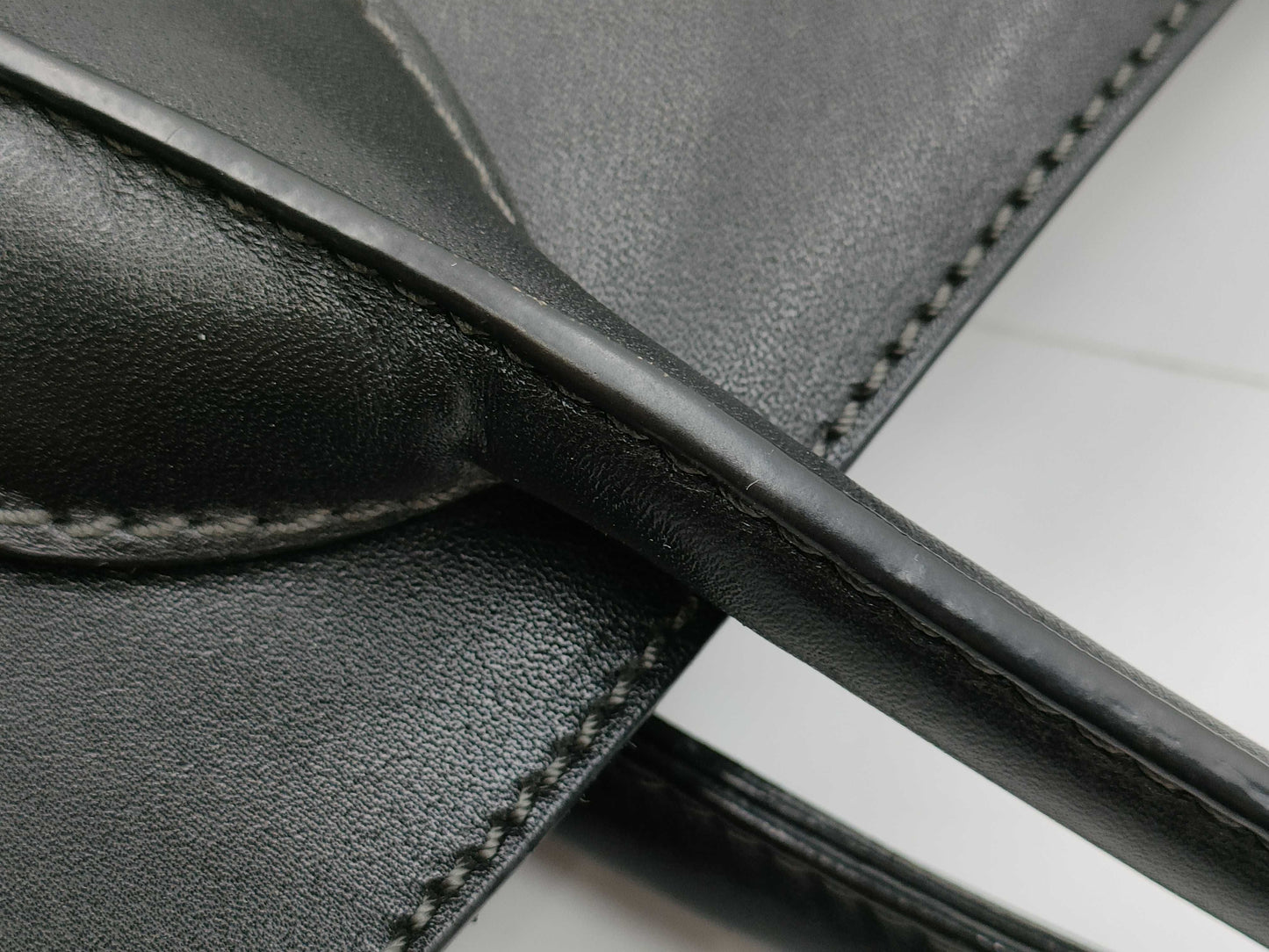 TOD'S Leather / 2-Way Bag / with ST / Black / Condition Considered Tote Bag