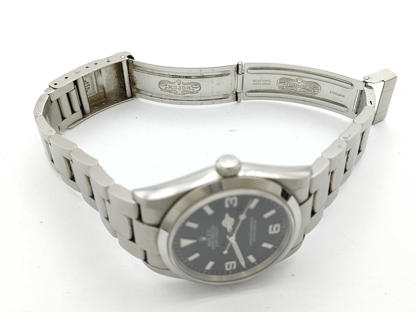 ROLEX 114270 Y883198 Black Dial Men's Watch