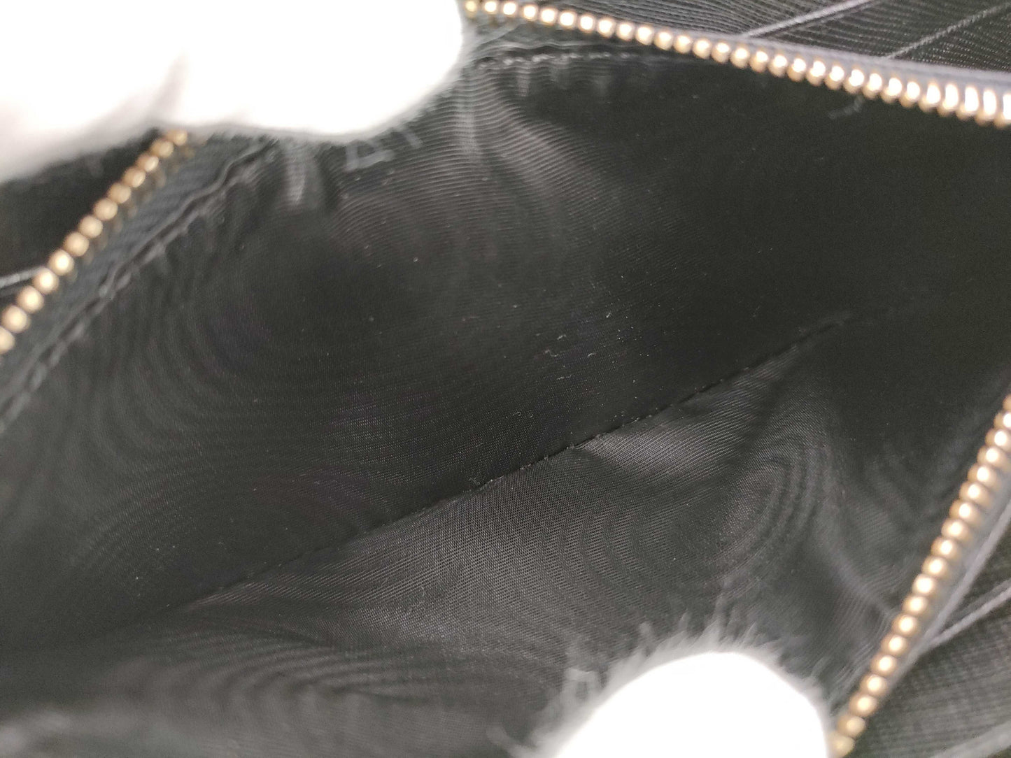 PRADA Saffiano Logo Long Wallet Black Wallet