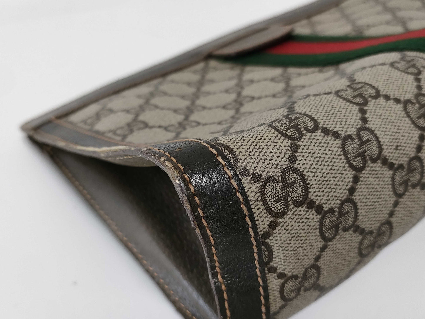 GUCCI GG Supreme Sherry Second Bag Clutch Bag