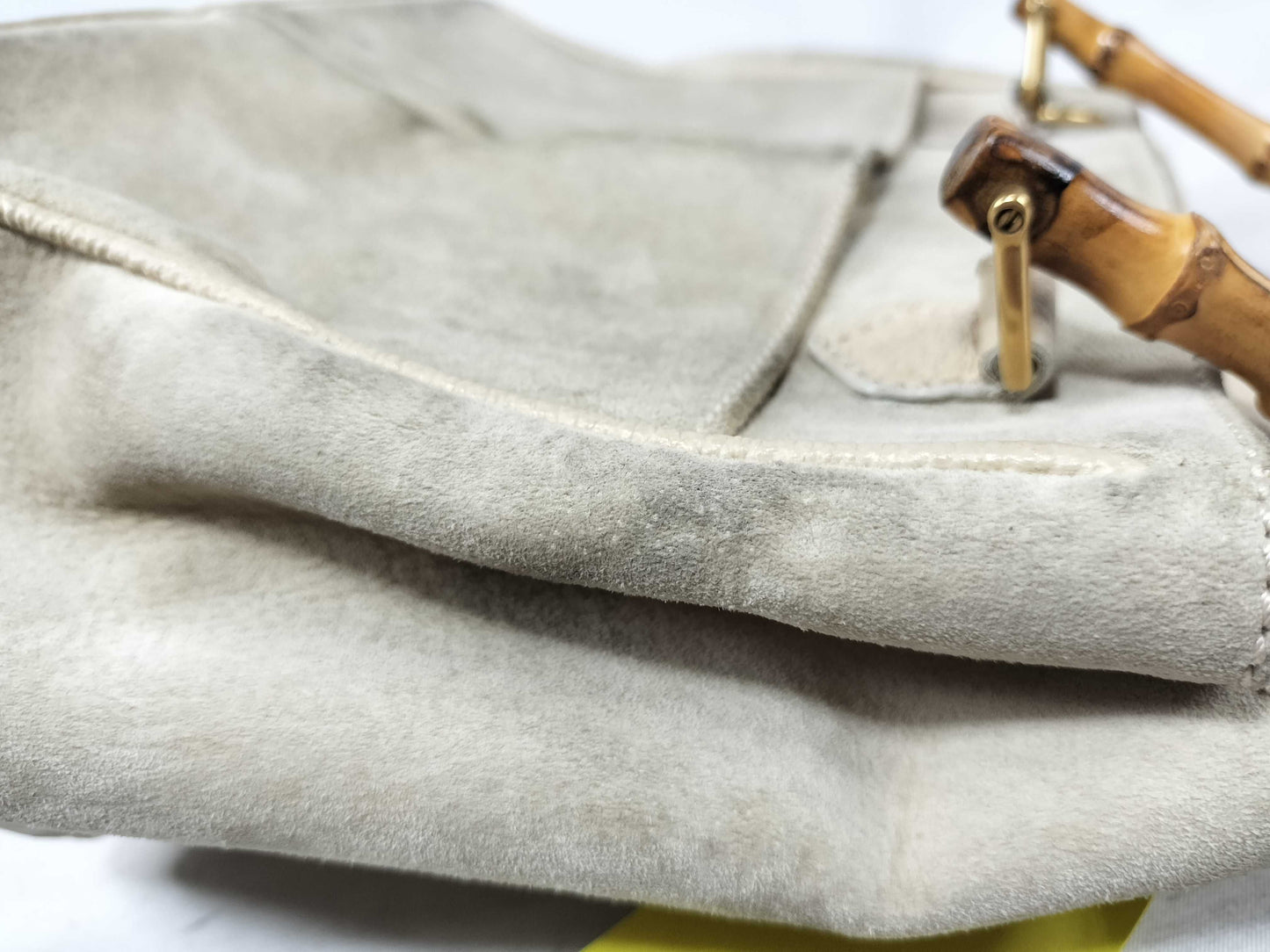 GUCCI Bamboo 000 122 0316 Beige Handbag