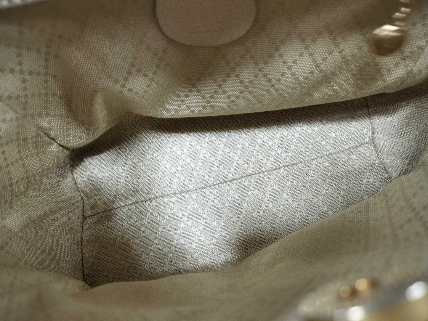 GUCCI Bamboo 000 122 0316 Beige Handbag