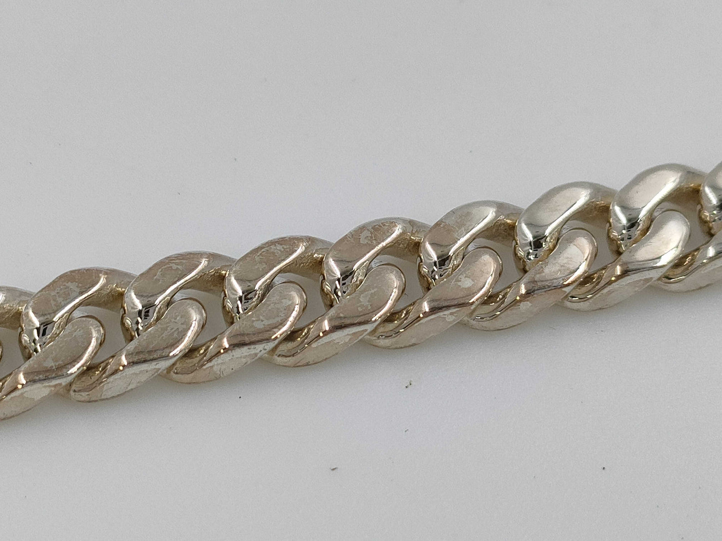 HERMES Kelly Gourmet Bracelet Silver Ag925 XL 20.5g Bracelet/Bangle
