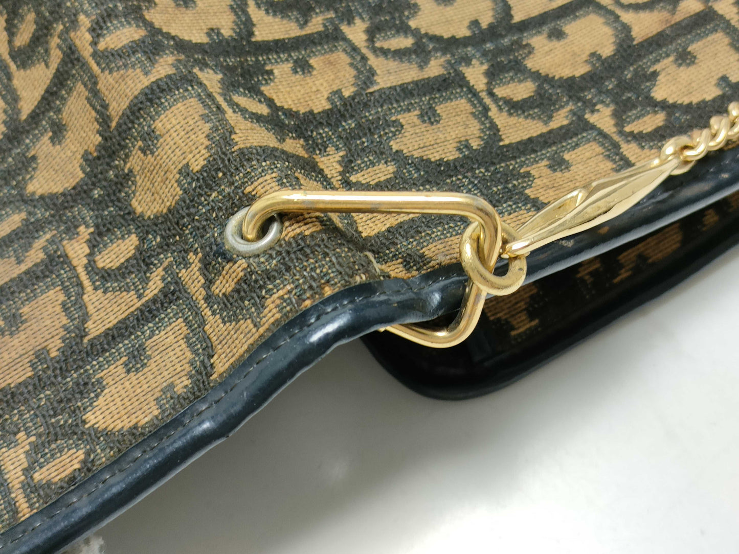(10460_0347) Dior Trotter Chain Shoulder Shoulder Bag