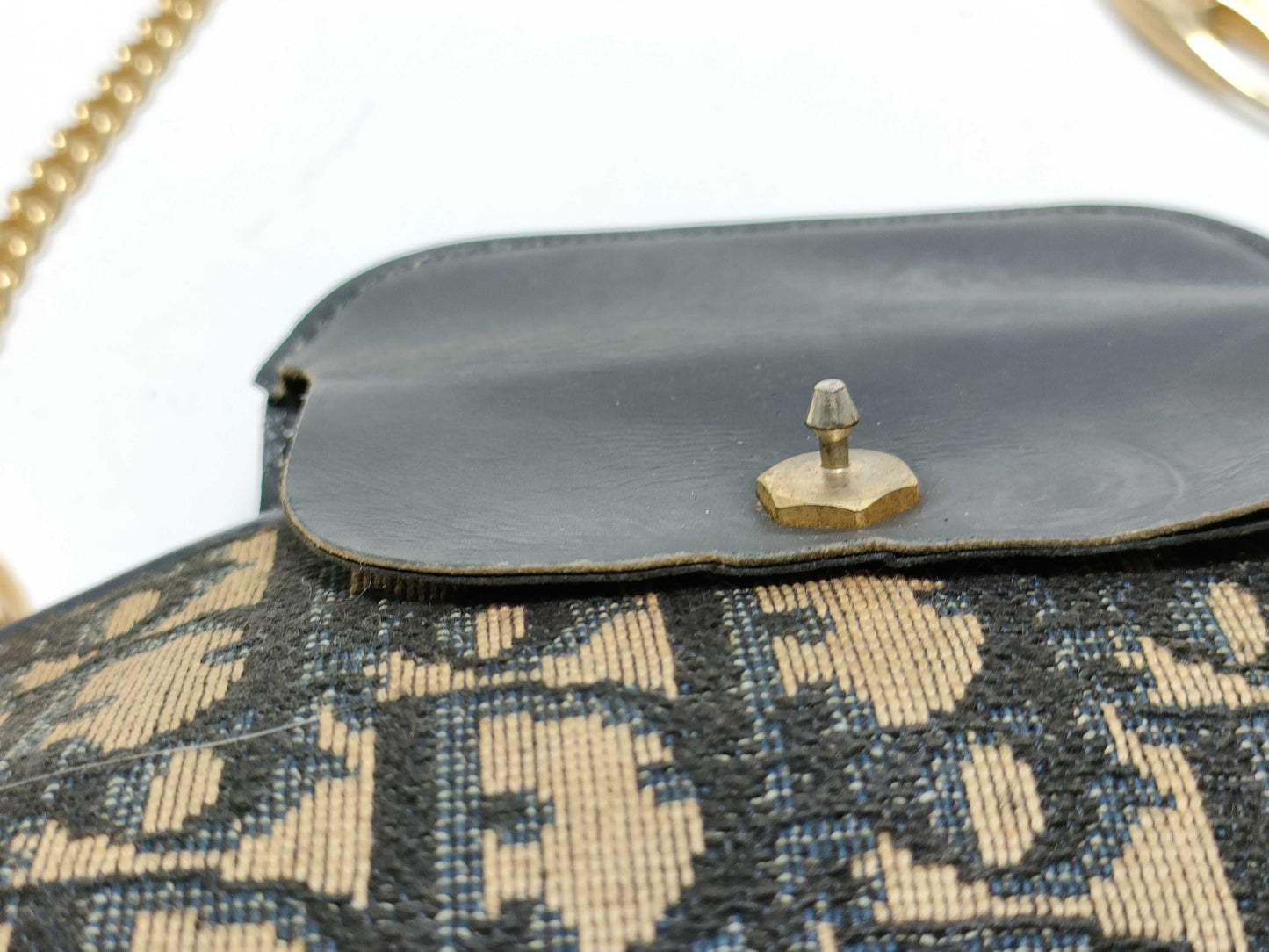 (10460_0347) Dior Trotter Chain Shoulder Shoulder Bag