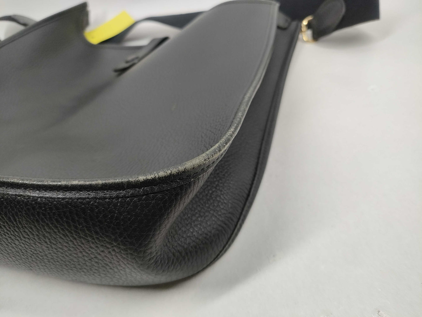 HERMES Evelyn □B engraved Togo shoulder bag