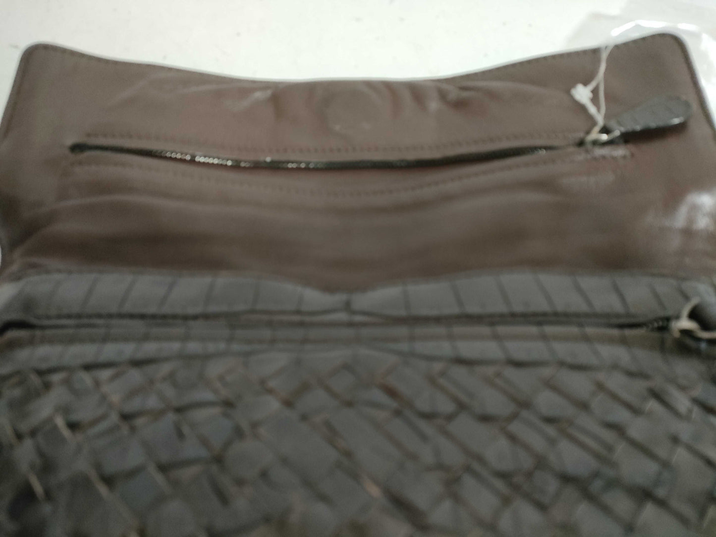 BOTTEGA VENETA Intrecciato Matte Croco Clutch Bag