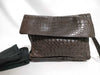 BOTTEGA VENETA Intrecciato Matte Croco Clutch Bag