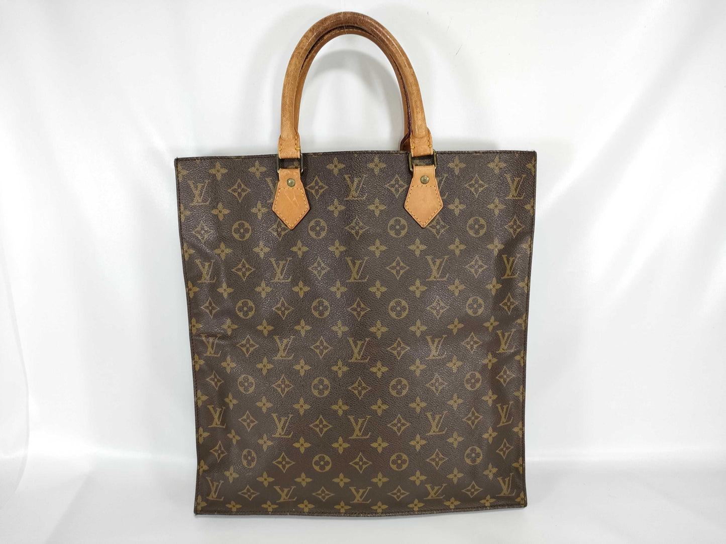 LOUIS VUITTON Monogram M51140 Sac Plat Tote Bag