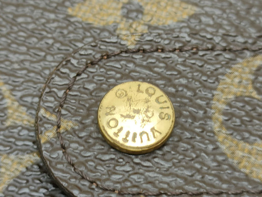 LOUIS VUITTON Monogram M61207 Porto Papier Zip Wallet