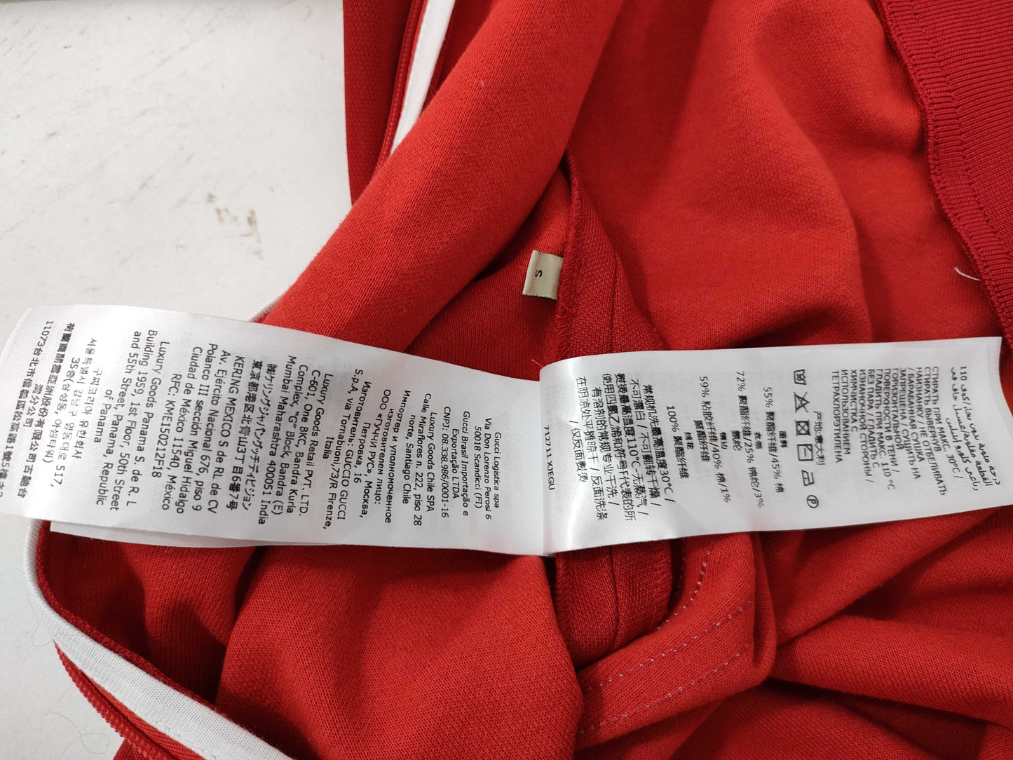 GUCCI Dress 88387 Red and White Dress