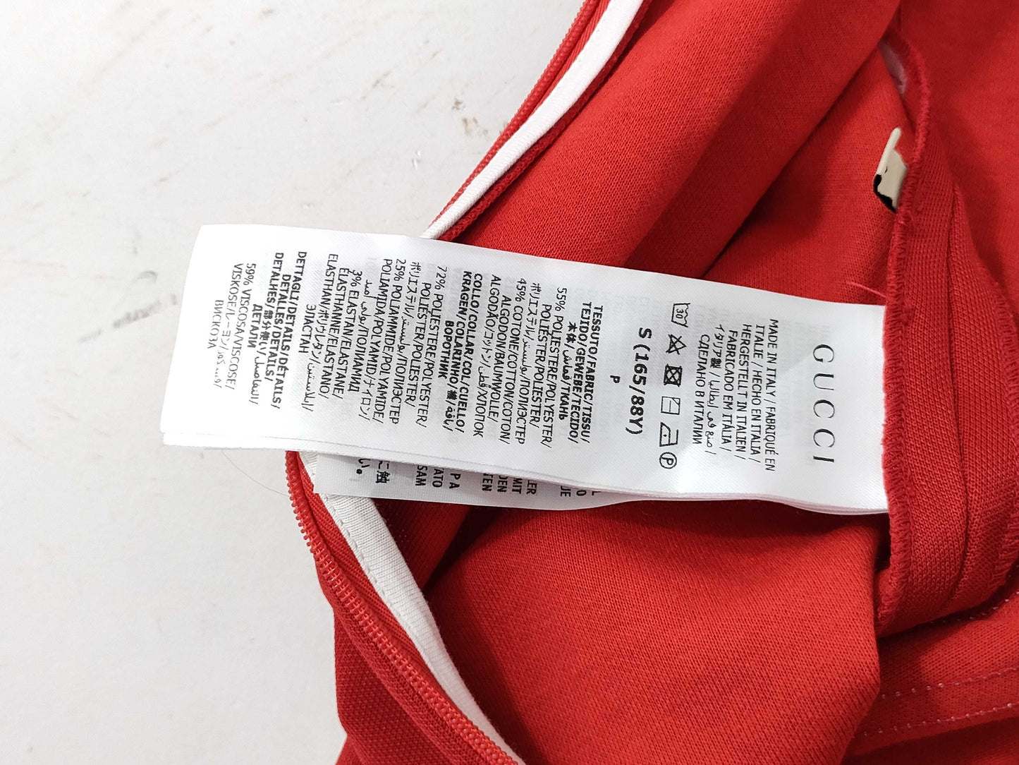 GUCCI Dress 88387 Red and White Dress