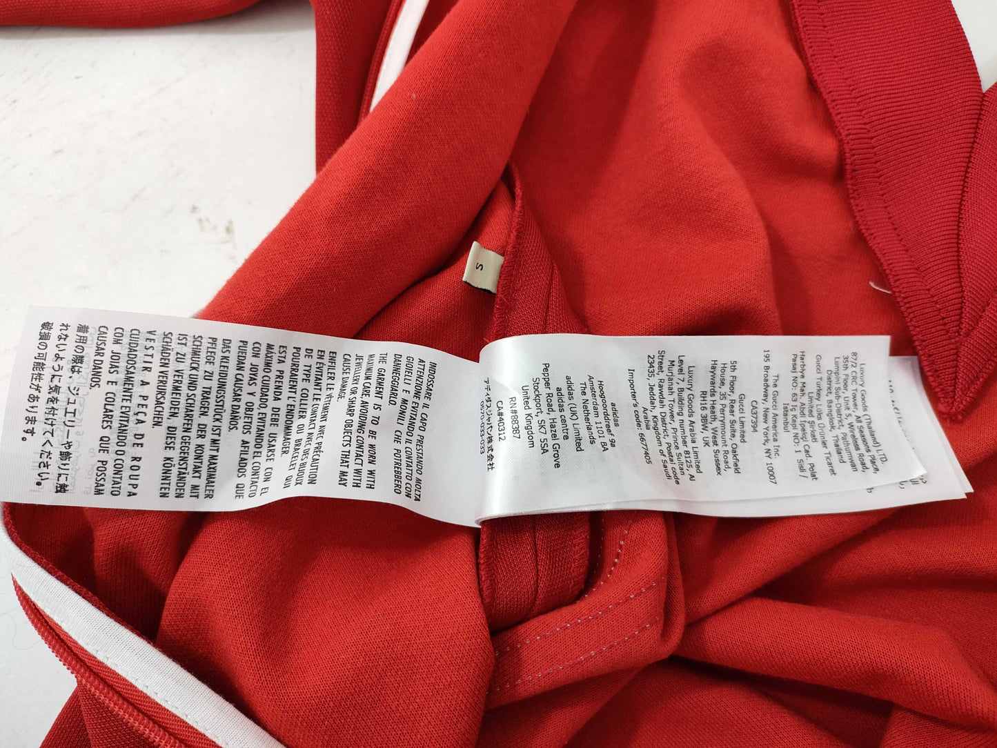 GUCCI Dress 88387 Red and White Dress