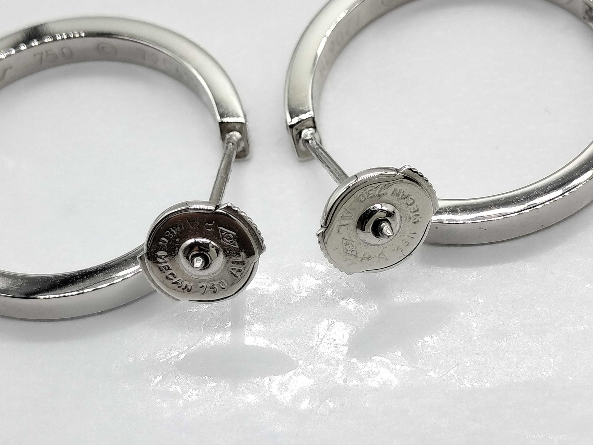 Cartier Hoop Diamond WG 750 9.2g Earrings