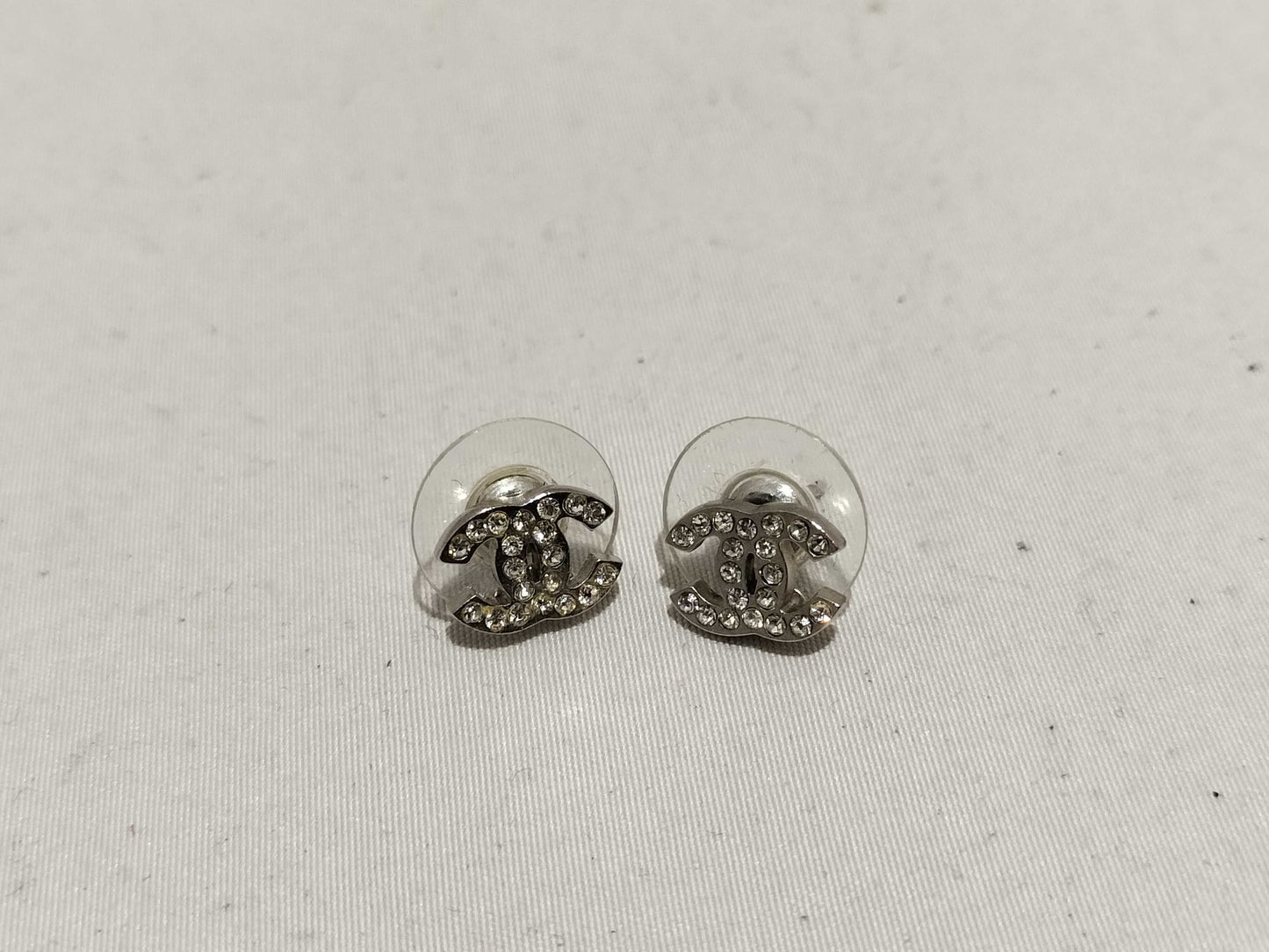 CHANEL Coco Mark Coco Rhinestone Earrings