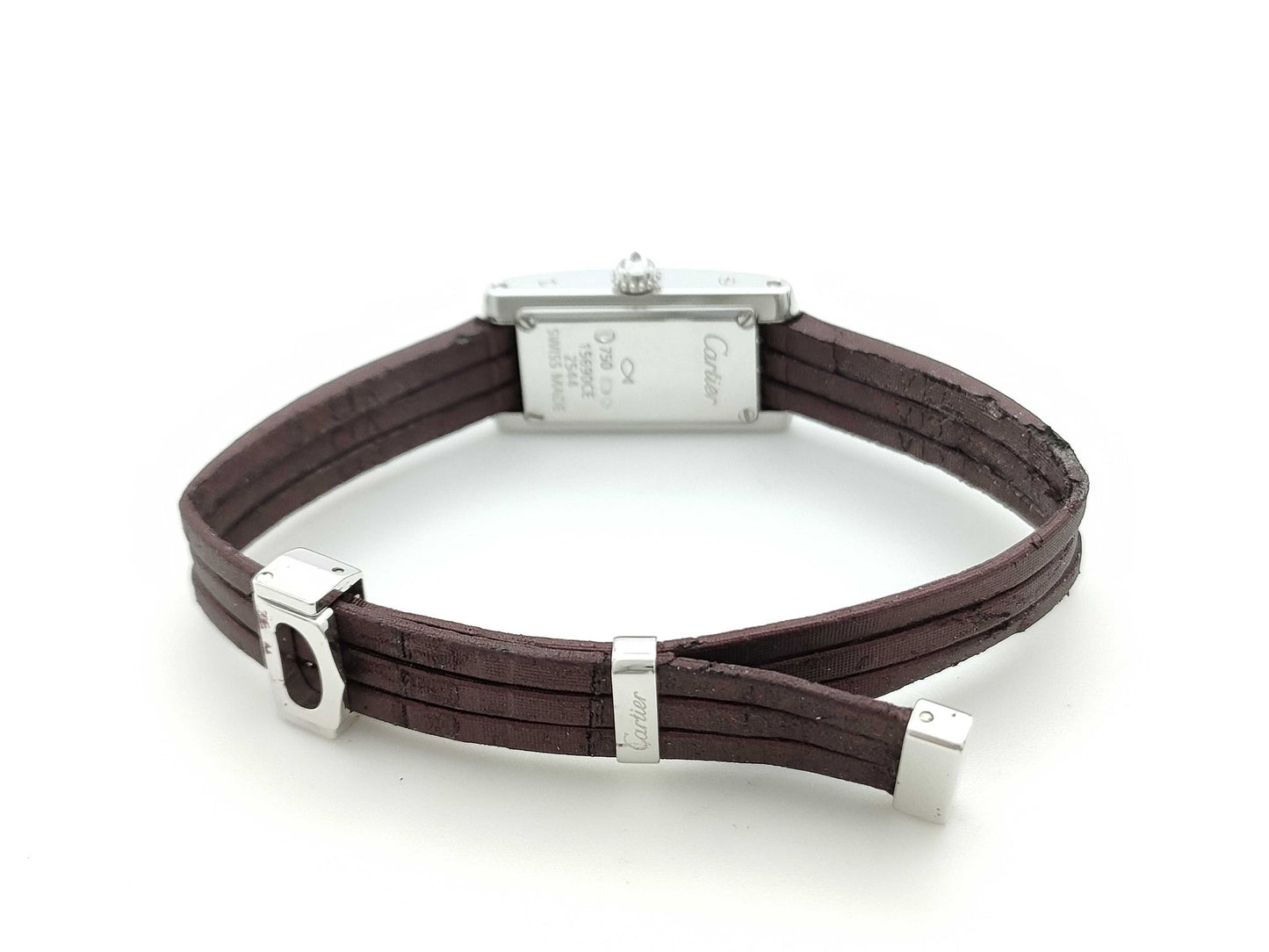 Cartier Tank Alongeranière WJ2003W3 254415690CE Quartz 18K Gold Women's Watch