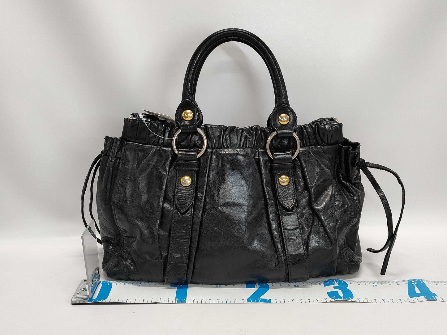 Miu Miu Vitellolux 2WAY ST Damaged Handbag