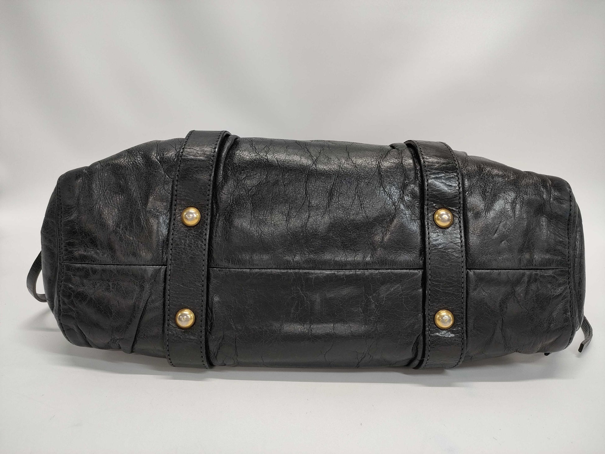 Miu Miu Vitellolux 2WAY ST Damaged Handbag