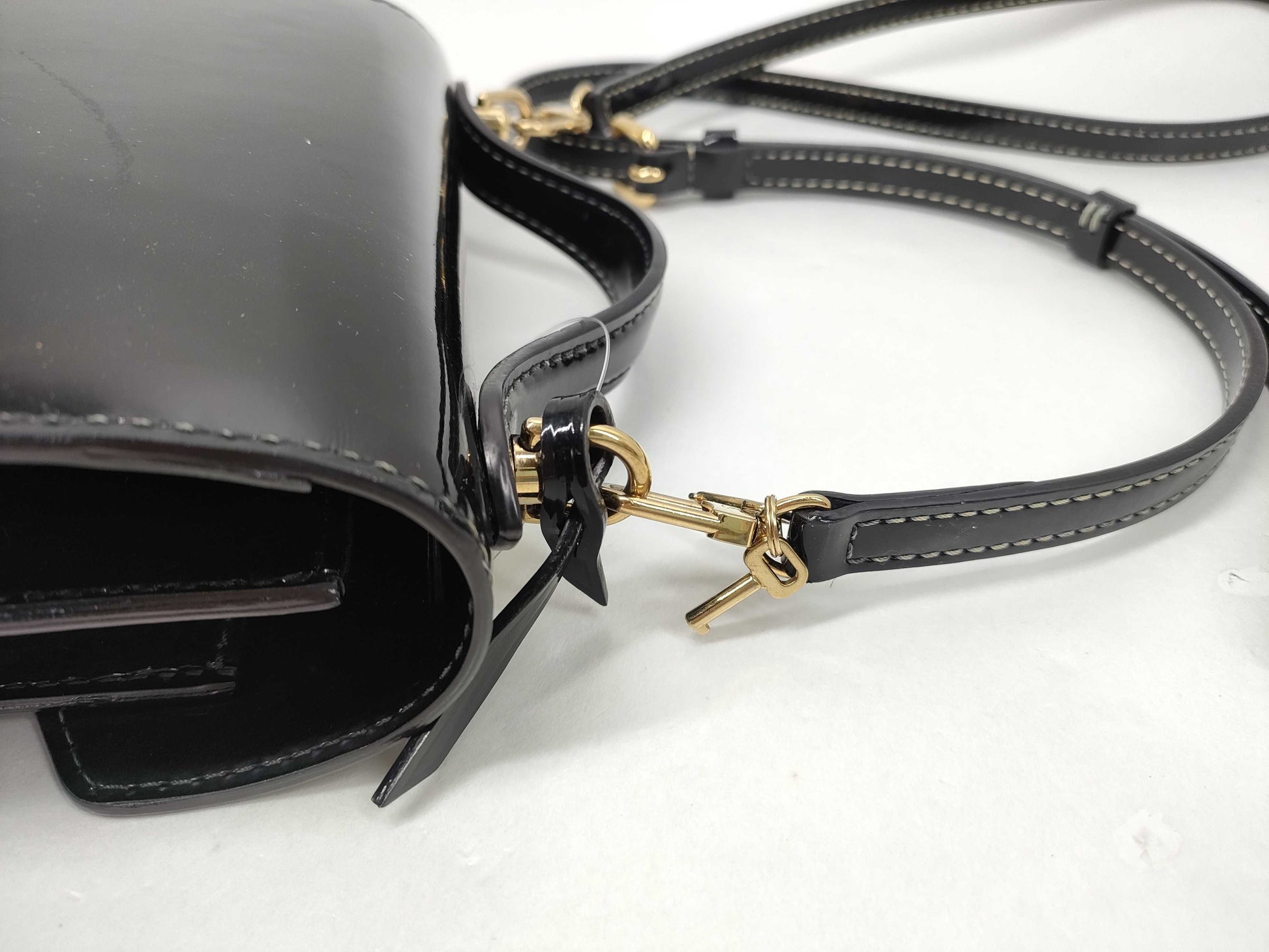 LOUIS VUITTON Vernis Monceau BB M91581 2-Way Handbag
