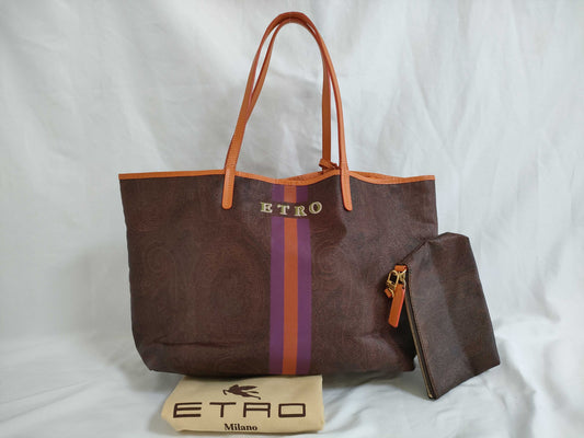 ETRO Paisley Tote Bag with Pouch