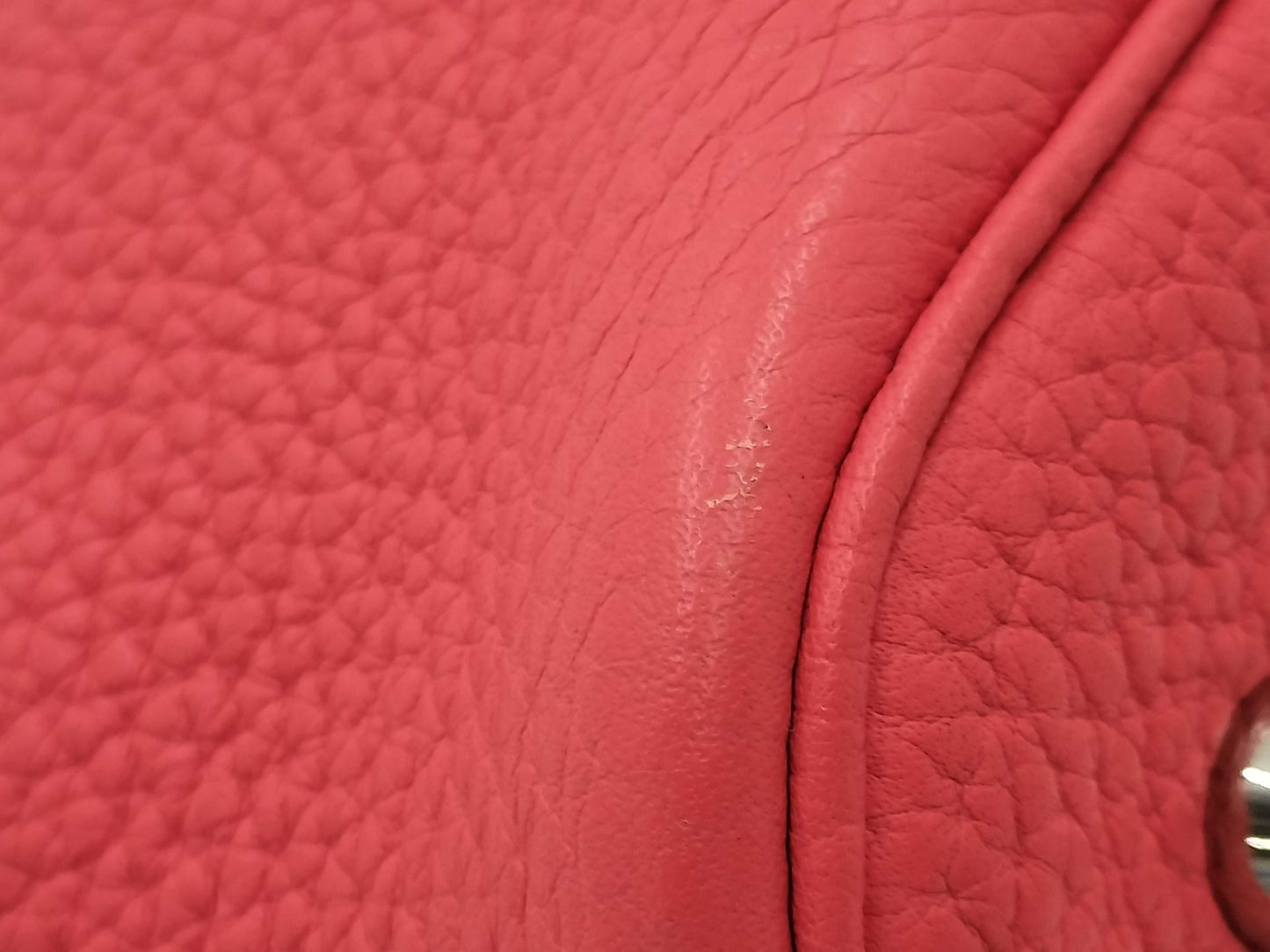 HERMES Picotin Lock MM Taurillon Clemence Leather Handbag with P Stamp, Pink